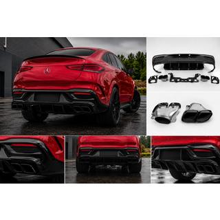 Tylny dyfuzor z końcówkami Black (design GLE63) zdjęcia 1