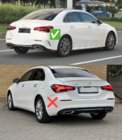 Mercedes A-class W177 2018- Tylny dyfuzor z końcówkami wydechu (Design A45 SD) zdjęcia 3