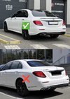 Mercedes E-class W213 2016-2023 Tylny dyfuzor z końcówkami wydechu E53-Design (do AMG/AMG-Line) zdjęcia 11