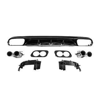 Tylny dyfuzor z końcówkami wydechu E53-Design (do AMG/AMG-Line) Mercedes E-class W213 2016-2023 zdjęcia 2