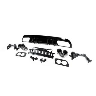 Tylny dyfuzor z końcówkami wydechu (Design C43) Mercedes C-class W205 2014-2021 zdjęcia 4