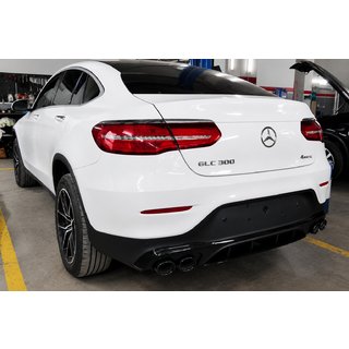 Tylny dyfuzor z końcówkami wydechu (Design AMG43) Mercedes GLC coupe C253 2016-2023 zdjęcia 2