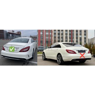 Dyfuzor tylny z końcówkami wydechu Black (2015-2018, design CLS63) zdjęcia 3