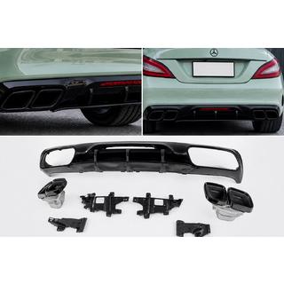 Dyfuzor tylny z końcówkami wydechu Black (2015-2018, Design GT63)
