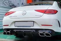 Mercedes CLS C257 2018- Tylny dyfuzor z końcówkami wydechu (Design GT63) zdjęcia 1