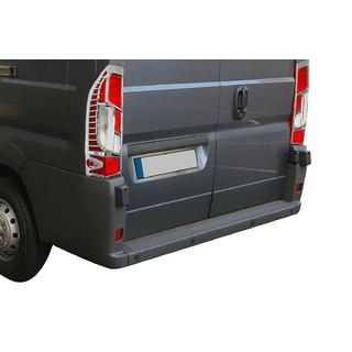 Chromowane Nakładki na Tylne Lampy z Wygięciem (2 szt, Plastik) Opel Movano 2021- zdjęcia 1