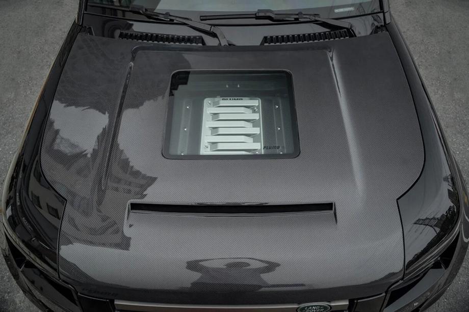 Land Rover Defender 2019- Maska Karbonowa (z Oknem Szklanym) Image