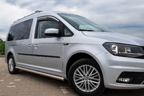 Volkswagen Caddy 2015-2020 Deflektory szyb z chromowaną listwą Niken Luxury (2 szt.) zdjęcia 1