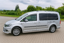 Volkswagen Caddy 2015-2020 Deflektory szyb z chromowaną listwą Niken Luxury (2 szt.) zdjęcia 5