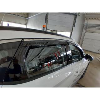 Deflektory szyb z chromowaną listwą Niken Luxury (4 szt.) Hyundai Tucson NX4 2021- zdjęcia 4