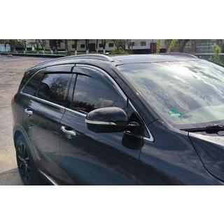 Deflektory szyb z chromowaną listwą Niken Luxury (4 szt.) Kia Sorento III UM 2014-2020 zdjęcia 1