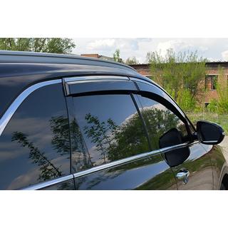 Deflektory szyb z chromowaną listwą Niken Luxury (4 szt.) Kia Sorento III UM 2014-2020 zdjęcia 3