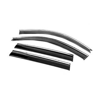 Deflektory szyb z chromowaną listwą Niken Luxury (4 szt.) Toyota Land Cruiser Prado 120 2002-2009 zdjęcia 3