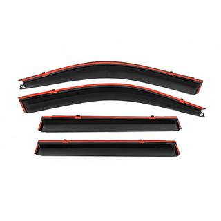 Deflektory szyb z chromowaną listwą Niken Luxury (4 szt.) Toyota Land Cruiser Prado 120 2002-2009 zdjęcia 4
