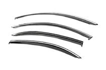 Mercedes S-class W221 2005-2013 Deflektory szyb z chromowaną listwą Niken Luxury (Długie, 4 szt.) zdjęcia 2