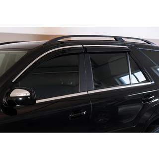 Deflektory szyb z chromowaną listwą Niken Luxury (4 szt.) Mercedes ML W164 2005-2011 zdjęcia 1