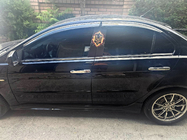 Mitsubishi Lancer X 2008- Deflektory szyb z chromowaną listwą Niken Luxury (4 szt.) zdjęcia 1
