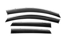 Nissan Qashqai 2007-2010 Deflektory szyb z chromowaną listwą Niken Luxury (4 szt.) zdjęcia 1