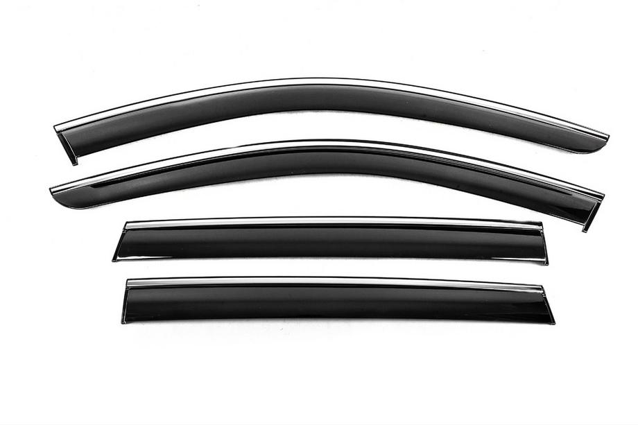 Subaru Outback 2009-2014 Deflektory szyb z chromowaną listwą Niken Luxury (4 szt.) Image