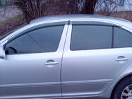 Skoda Octavia II A5 2010-2013 Deflektory szyb z chromowaną listwą Niken Luxury (SD, 4 szt.) zdjęcia 2