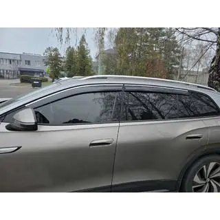Deflektory szyb z chromowaną listwą Niken Luxury (4 szt.)
