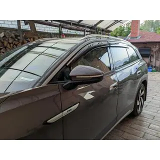 Deflektory szyb z chromowaną listwą Niken Luxury (4 szt.) Volkswagen ID.6 2021- zdjęcia 4