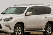 Lexus GX460 2009-2023 Deflektory szyb z chromowaną listwą Niken Luxury (6 szt.) zdjęcia 1