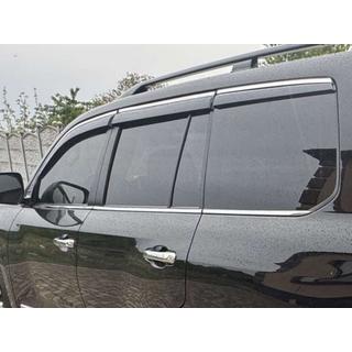 Deflektory szyb z chromowaną listwą Niken Luxury (2008-2015, 6 szt.) Lexus LX570/450d 2008-2022 zdjęcia 3