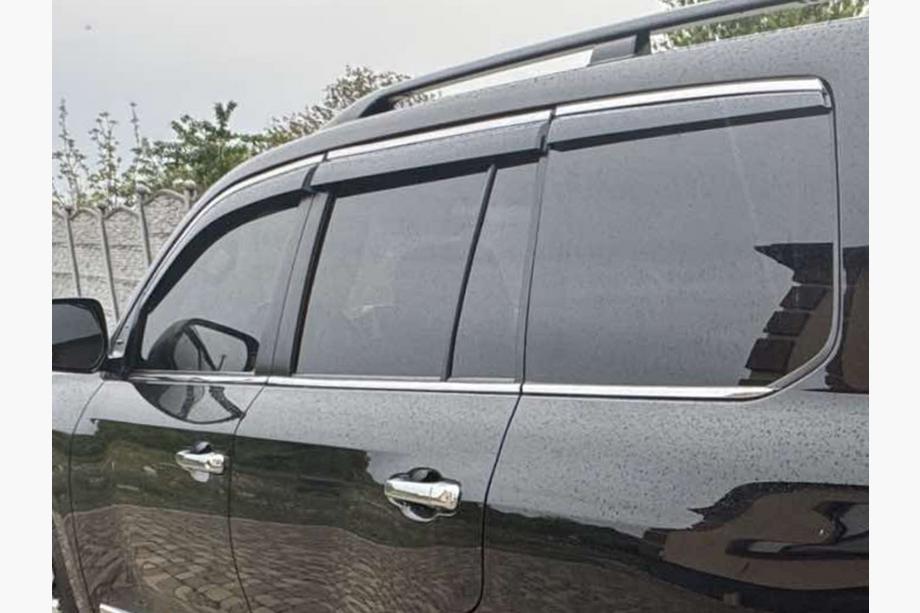 Lexus LX570/450d 2008-2022 Deflektory szyb z chromowaną listwą Niken Luxury (2008-2015, 6 szt.) Zdjęcia 3