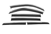 Toyota Land Cruiser 200 2007-2021 Deflektory szyb z chromowaną listwą Niken Luxury (6 szt.) zdjęcia 2