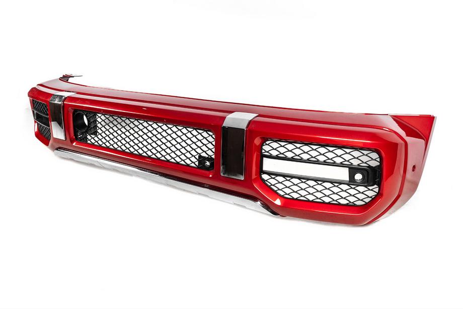 Mercedes G class W463 1990-2018 Przedni zderzak w stylu AMG 2023 (skorupa) Zdjęcia 3