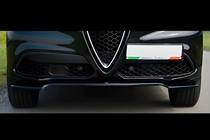 Alfa Romeo Stelvio 2016- Przedni splitter DPT V-1 (ABS, czarny połysk) zdjęcia 1