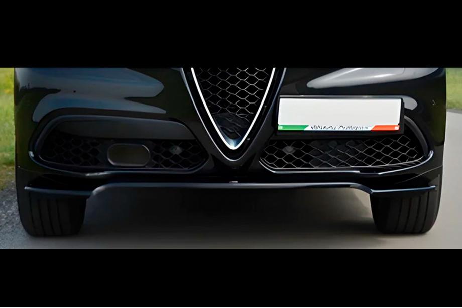 Alfa Romeo Stelvio 2016- Przedni splitter DPT V-1 (ABS, czarny połysk) Image