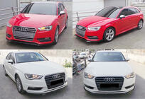 Audi A3 2012-2020 Dokładka lip przedniego zderzaka DPT V-3 (Sedan/HB, czarny połysk) zdjęcia 8