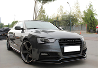 Audi A5 2007-2015 Przedni Splitter DPT (do S-Line, 2011-2015, Czarny Połysk) zdjęcia 1