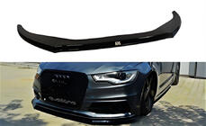 Audi A6 C7 2011-2017 Nakładka przednia Lip DPT V-2 (do S-Line, 2011-2015) (czarny połysk) zdjęcia 4