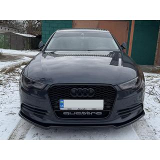Nakładka przednia Lip DPT V-2 (do S-Line, 2011-2015) (czarny połysk)