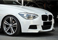 BMW 1 Series F20/F21 2011-2019 Przedni splitter DPT V-3 (Do M Performance Style, Czarny Połysk) zdjęcia 2