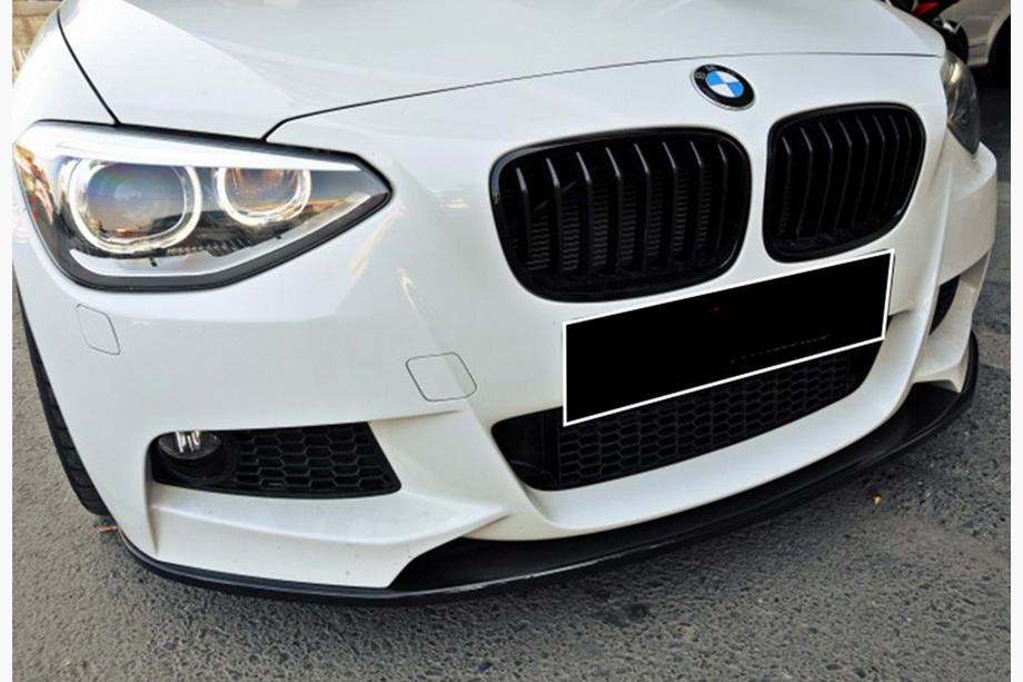 BMW 1 Series F20/F21 2011-2019 Przedni splitter DPT V-3 (Do M Performance Style, Czarny Połysk) Image