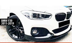 BMW 1 Series F20/F21 2011-2019 Przedni splitter DPT V-2 (do M Performance, czarny połysk, 4 szt.) zdjęcia 1