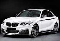 BMW 2 Series F22/F23 2014-2021 Przedni splitter DPT V-2 (Do M Performance, Czarny Połysk) zdjęcia 1