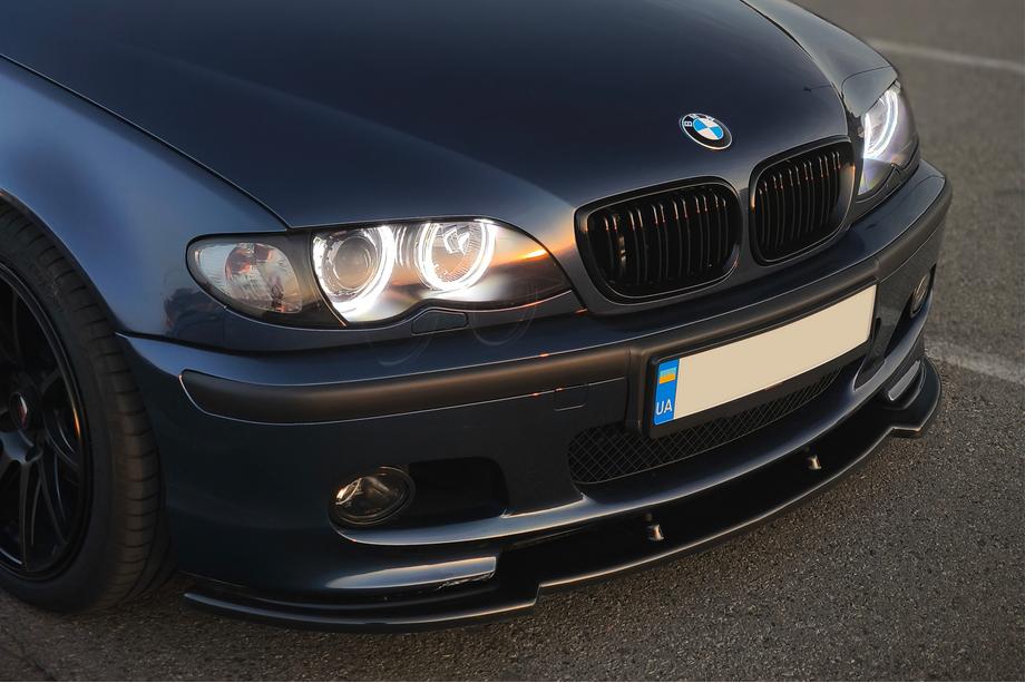 BMW 3 Series E46 1998-2006 Przedni splitter DPT V-1 (Do M Sport, Czarny Połysk) Image