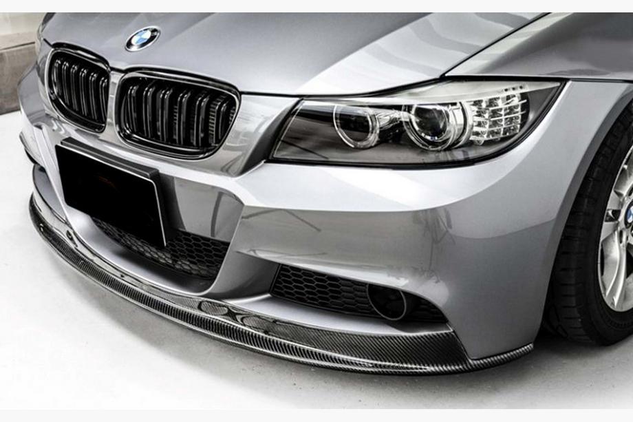 BMW 3 Series E90/E91 2005-2011 Przedni splitter DPT V-2 (do E90 M-Sport 2008-2011, Czarny Połysk) Image