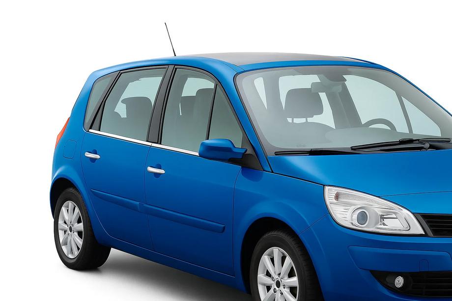 Renault Scenic 1998-2003 Zewnetrzne Ozdobne Listwy Okien Stal Nierdzewna (4 szt) Image