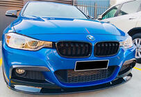 BMW 3 Series F30/F31 2012-2019 Przedni splitter DPT (do M Performance, czarny połysk) zdjęcia 2