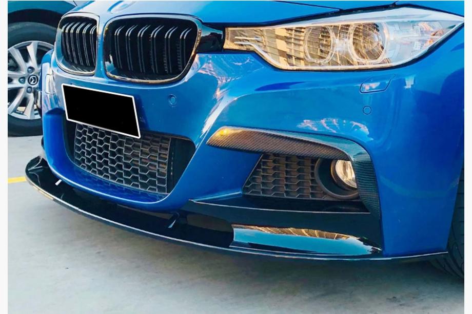 BMW 3 Series F30/F31 2012-2019 Przedni splitter DPT (do M Performance, czarny połysk) Image