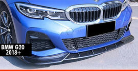 BMW 3 Series G20/G21 2018- Przedni splitter DPT V-1 (Do M Technic, Czarny Połysk) zdjęcia 1