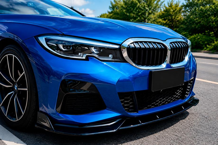 BMW 3 Series G20/G21 2018- Przedni splitter DPT V-2 (Do M Technic, Czarny Połysk) Image