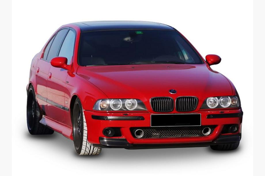 BMW 5 Series E39 1996-2003 Przedni splitter DPT (do M5, czarny połysk) Zdjęcia 1