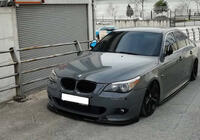 BMW 5 Series E60/E61 2003-2010 Przedni splitter DPT (do M Sport/M Technic Hamann czarny połysk) zdjęcia 1